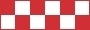Monokote TRIM šachovnica 12,7x91,44cm červeno-biely