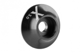 Kovová podložka s O-kroužkem (X logo) 3 mm, černá, 10.ks