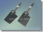 Kormidlo lichobežníkové 40x25x19 mm s prírubou MPJ54060