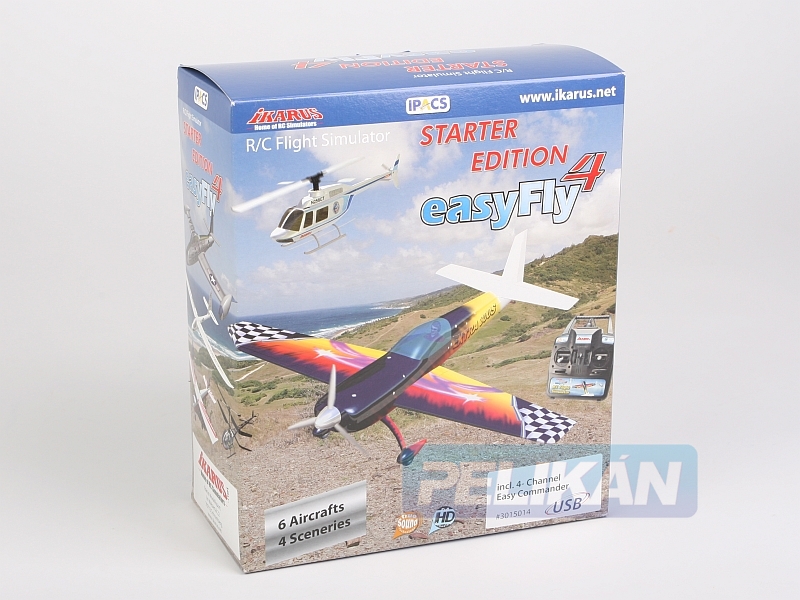 Simulátor EASYFly 4 štart. edícia -DVD s USB Easy ovládačom
