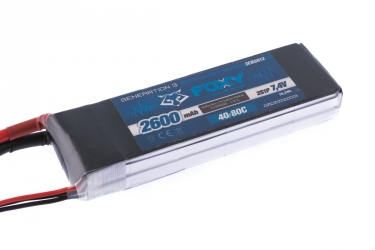 Akku FOXY G3 - Li-Po 2600mAh/7,4V 40/80C 19,2Wh