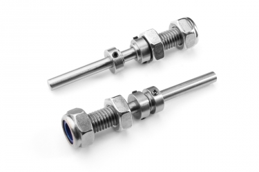 Oceľová hriadeľ kol 6mm M8, 2ks