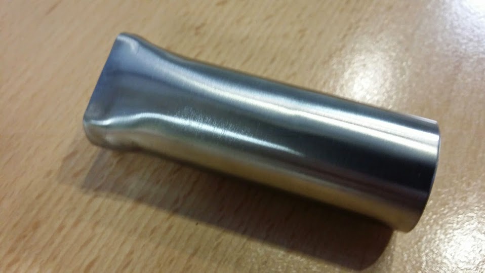 Výfuková trubka priama 28mm / 7 cm s obdĺžnikovým hrdlom
