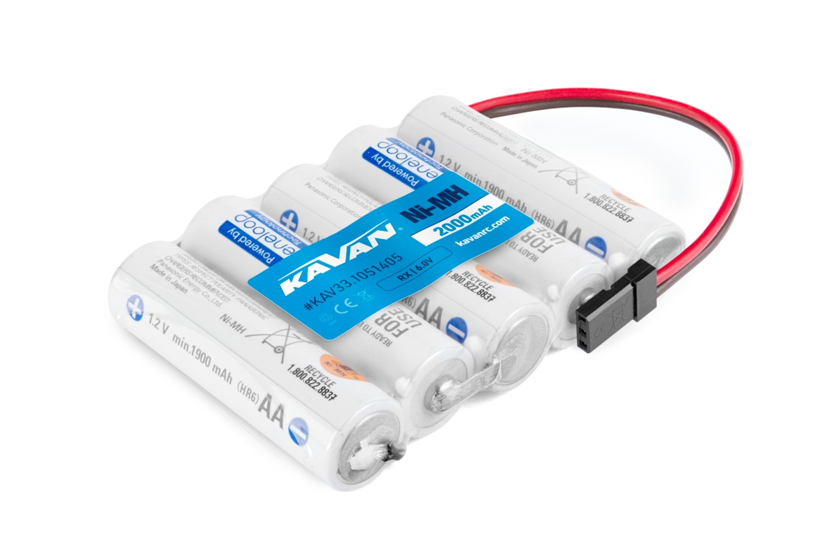 Prijímačová bat.Rx 6,0V 2000AA Enelop Sanyo 5čl. plochý